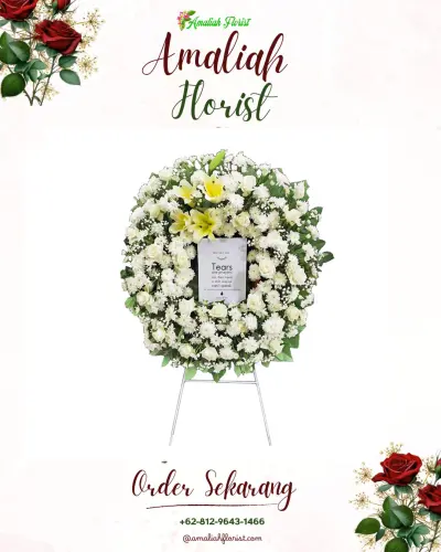 Krans Bunga Duka Cita di Pagesangan Barat
